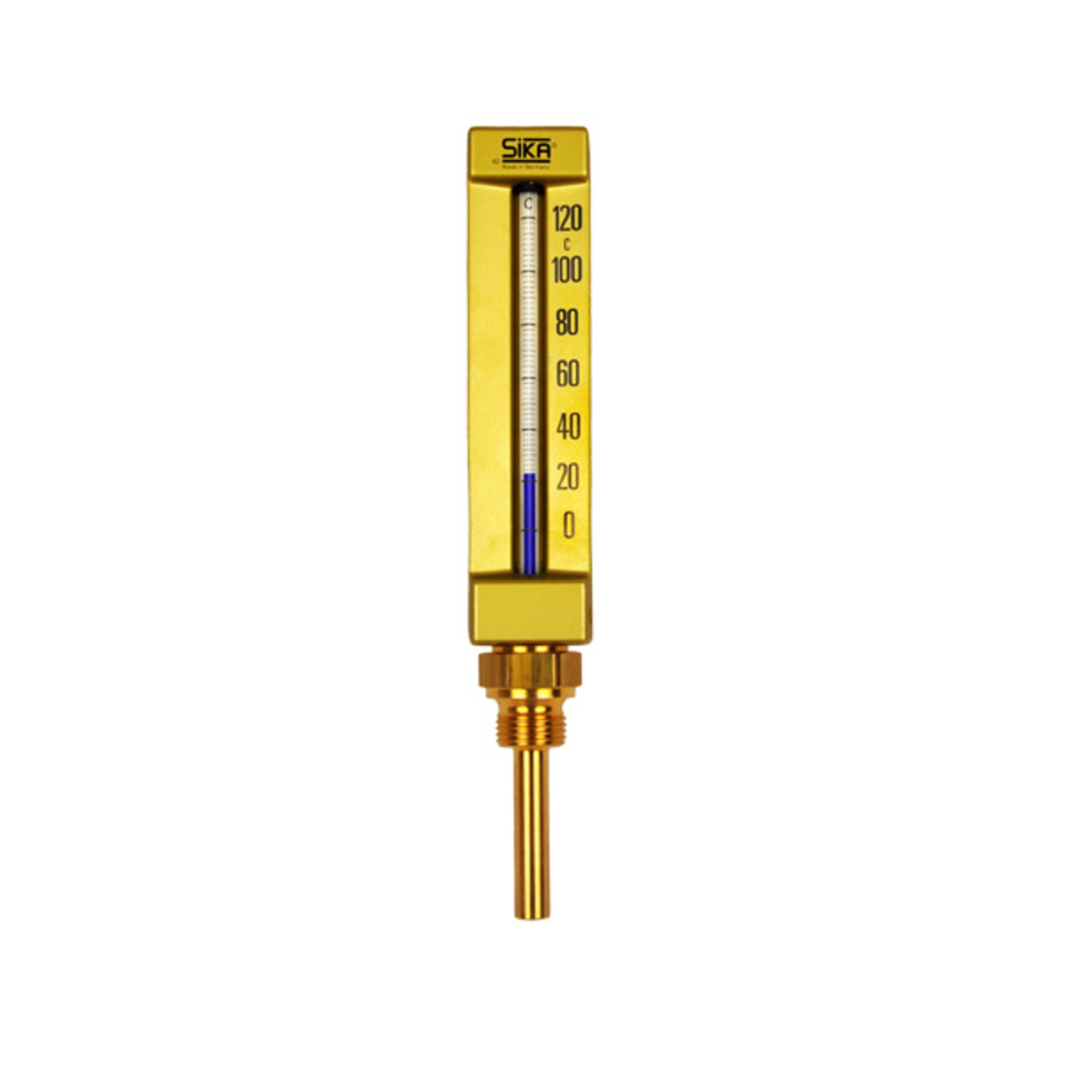SIKA Maschinenthermometer NG150 Winkel G 1/2" Geh.150/36 TL 100mm 0 b. 120 Grad