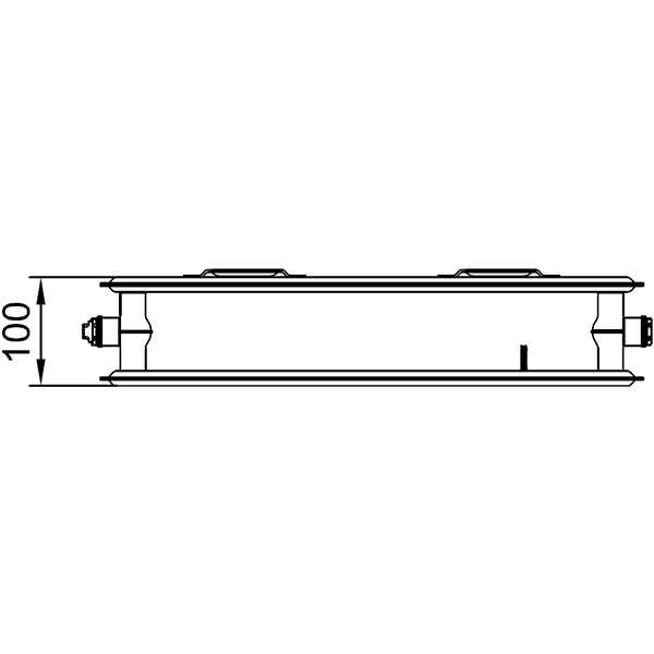 Kermi therm-x2 Profil-Kompakt-Hygieneheizkörper Typ 20, zweireihig ohne Konvektor