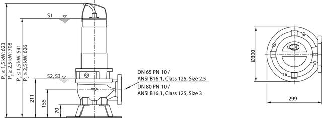 Wilo Abwasser-Tauchmotorpumpe Rexa FIT V06DA-214/EAD0-2-M0015-523-A