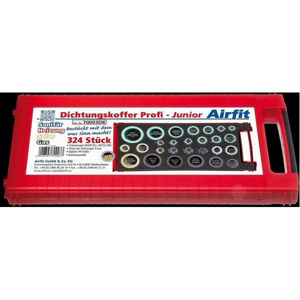 Airfit Dichtungskoffer Junior Heizung-Sanitär-Solar 324 Stück