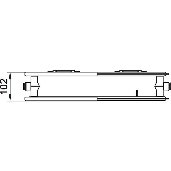 Kermi therm-x2 Plan-Kompakt-Hygieneheizkörper Typ 20, BH 905mm, BL 705mm