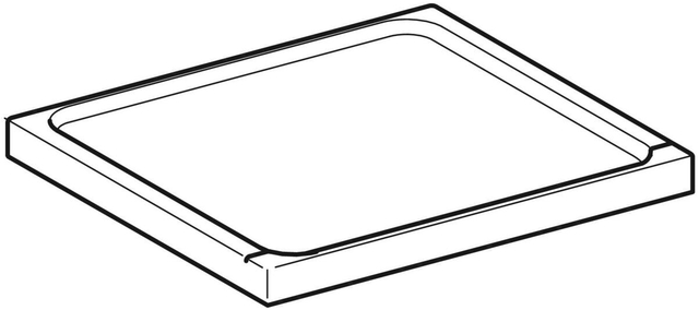 Geberit Abdeckplatte, weiß, RENOVA Nr.1 Plan Seitenschrank, Modell 869020