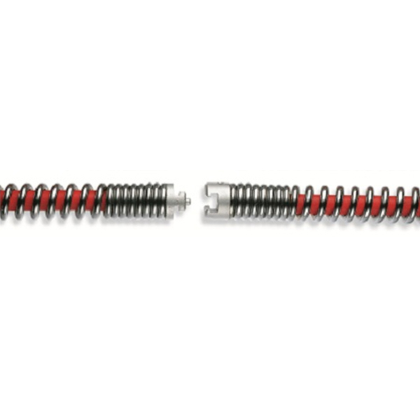 E&R Spirale 22mm, 4,5m S m. Seele rot verstärkt, mit roter Kunststoffseele