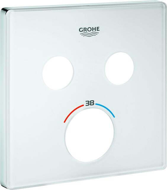 Grohe Rosette 49040 für SmartControl UP-THM eckig mit 2 ASV moon white