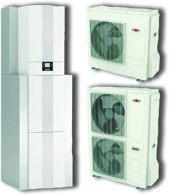 WOLF Luft-Wasser-Wärmepumpen-Center CHC-Split 16/300-50S inkl. BWL-1S-16/400V+WW-Speicher+Puffer