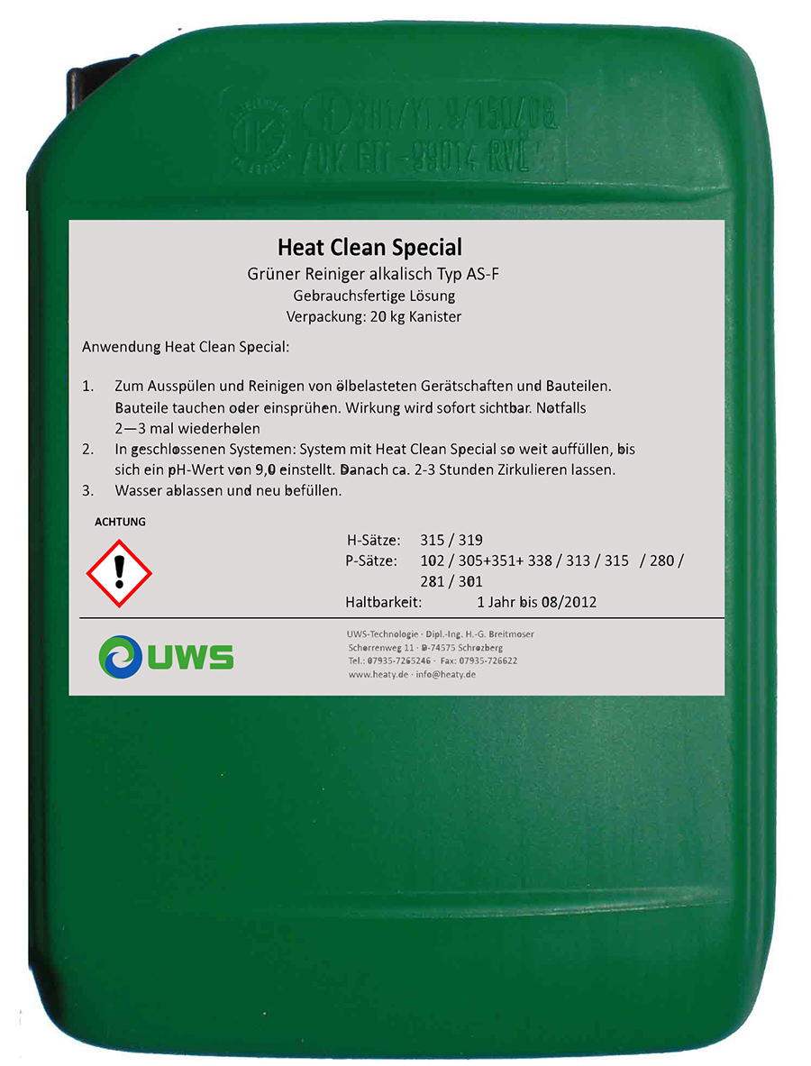 UWS Heat Clean S 20 l Reiniger, alkalisch