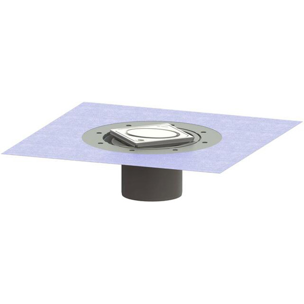 Kessel Variofix-Dünnbettaufsatz mit Abdeckung im Oval-Design, # 48905