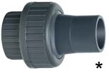 GF PVC-U/EPDM Verschraubung 20/16mm PN16 PRO-FIT Klebemuffe/-stutzen # 721510306