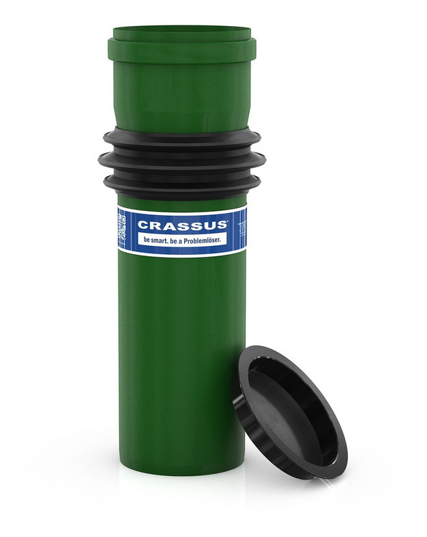 Crassus Bodendurchführung KG2000 DN 250 bis 2,5 bar, L: 500mm, 3-Stegdichtung