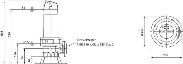Wilo Abwasser-Tauchmotorpumpe Rexa FIT V05DA-126/EAD1-2-T0015-540-O, # 6064587