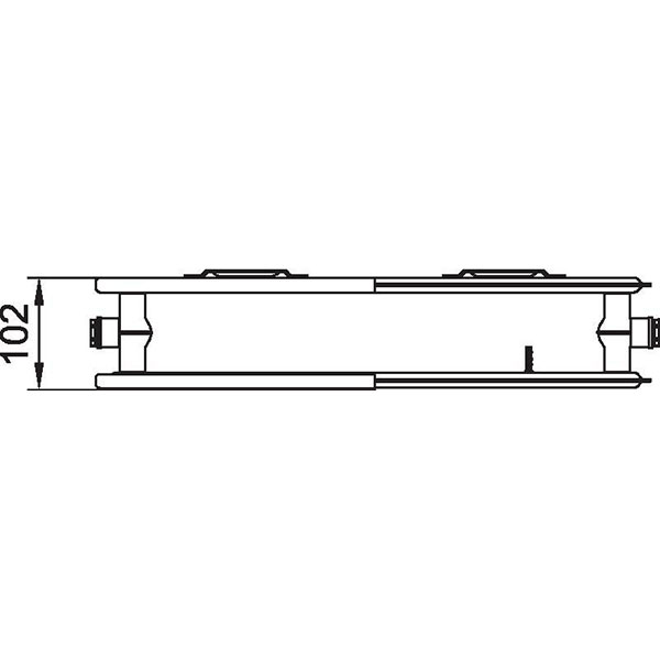 Kermi therm-x2 Line-Kompakt-Hygieneheizkörper Typ 20, BH 505mm, BL 605mm