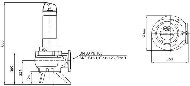 Wilo Abwasser-Tauchmotorpumpe Rexa FIT V08DA-526/EAD0-4-T0035-540-O
